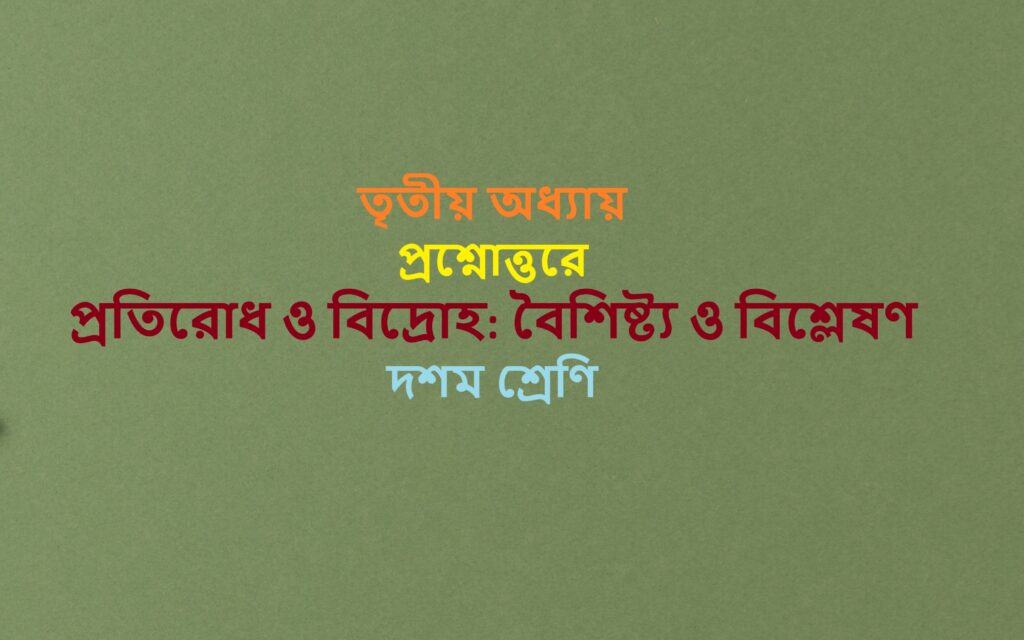 Pratirodh-o-bidroha-Baisistya-o-bislesan